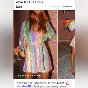 Show me your mumu colorful sequin dress